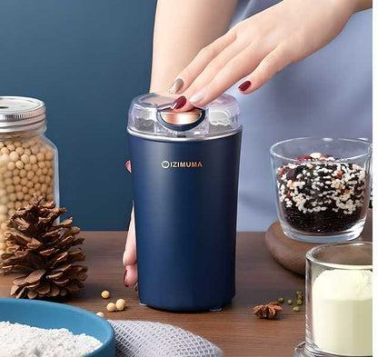 Electric Coffee Grinder | Stainless Steel Blade | Double Layer Noise Reduction | Compact & Powerful Bean Grinder